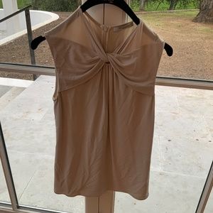 MM LaFleur Size S Sleeveless Twisted Front Top